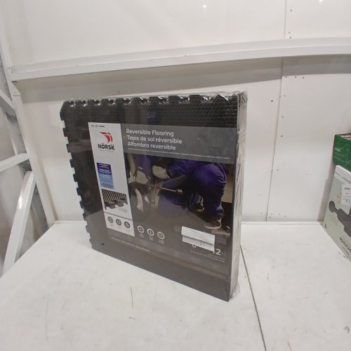 6PK NORSK REVERSIBLE FOAM FLOORING - 24" X 24" - 24SQ.FT - GREY/BLACK (MODEL: 1900505) image 3