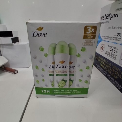 3PK DOVE ADVANCED CARE SPRAY DEODORANT - 107G EACH - COOL ESSENTIALS image 3