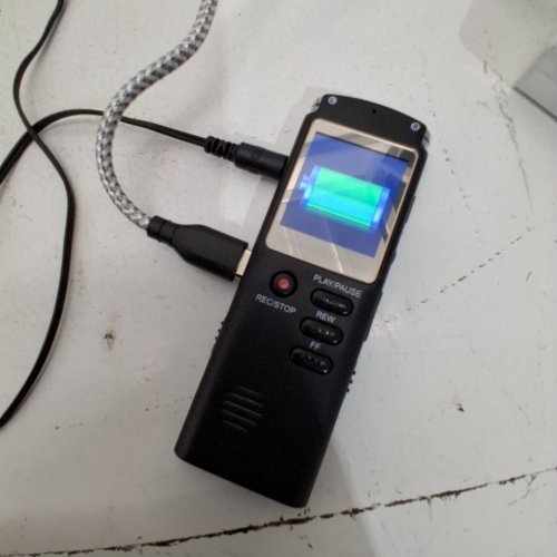 MINI DIGITAL VOICE RECORDER WITH SMALL DICTAPHONE AUDIO PLAYER LECTURE WITH MP3 USB PORT - BLACK image 2