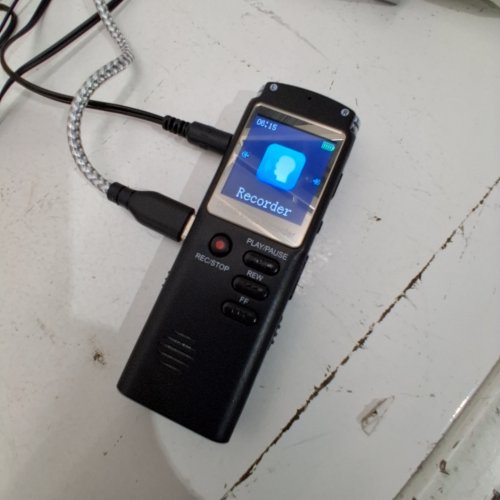 MINI DIGITAL VOICE RECORDER WITH SMALL DICTAPHONE AUDIO PLAYER LECTURE WITH MP3 USB PORT - BLACK image 3