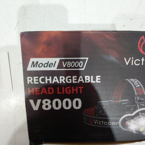 VICTOPER WATERPROOF SUPER BRIGHT RECHARGEABLE HEAD LIGHT - 18000 LM - BLACK / BLUE (MODEL: V8000) image 2