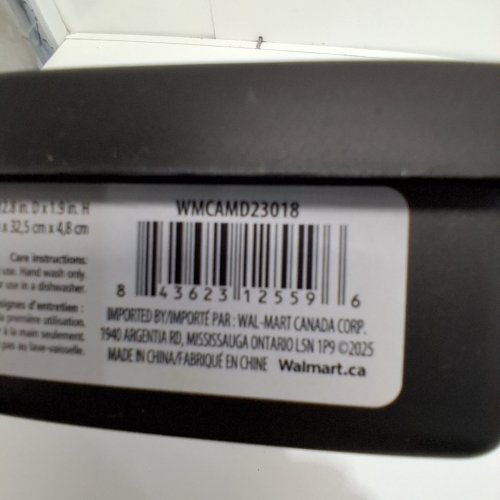 MAINSTAYS NON-SLIP CUTLERY TRAY - 9.1" X 12.8" X 1.9" - BLACK (MODEL: WMCAMD23018) image 2