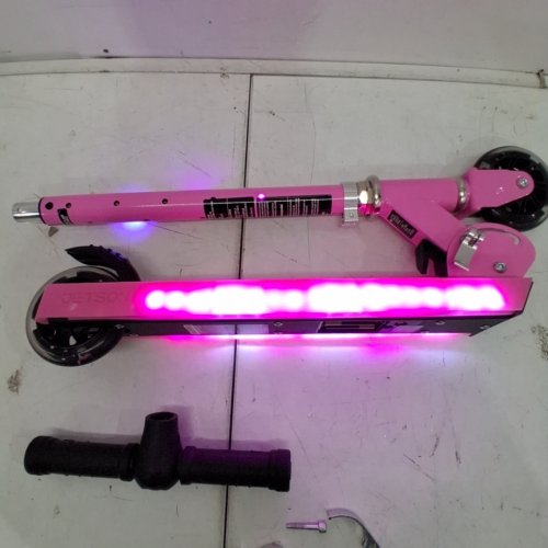 KID'S JETSON JUPITER EASY-FOLDING MECHANISM 2-WHEEL LIGHT-UP KICK SCOOTER WITH LED LIGHTS - AGES 5+ - PINK (MODEL: JJUP-PNK) image 2