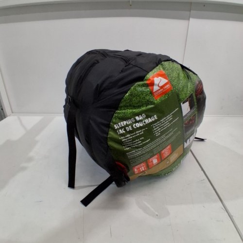 OZARK TRAIL -10°C SLEEPING BAG - BLACK/RED PLAID PATTERN (MODEL: JCA-H358TK) image 3