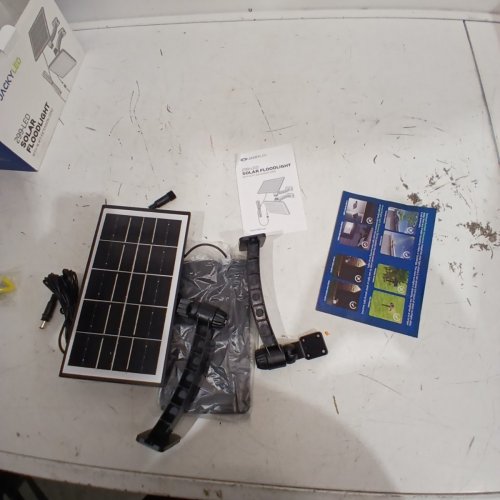 JACKYLED 299-LED SOLAR FLOODLIGHT - 16.4FT EXTENSION CORD - BLACK image 3