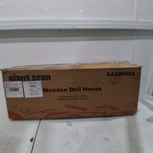 15PC GIANT BEAN WOODEN DOLL HOUSE -31.5" - PINK/BLUE (MODEL: GA20002A) image 6