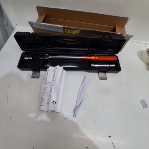 VEVOR ADJUSTABLE TORQUE WRENCH SET, MECHANICAL DUAL RANGE SCALES TORQUE WRENCH KIT - 1/2" - 10-150FT.LB - ORANGE - image 3
