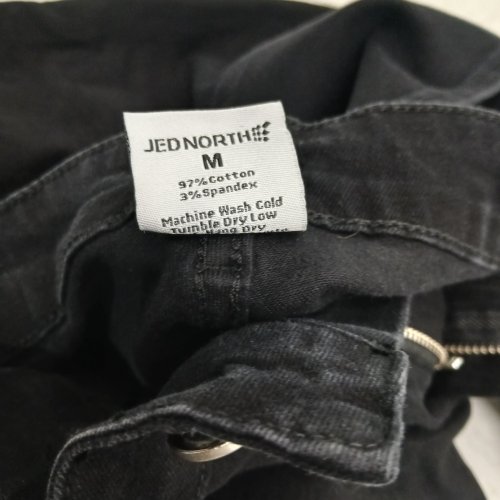 MEN'S JED NORTH COTTON-STRETCH SLIM FIT PANTS - MEDIUM - BLACK image 2