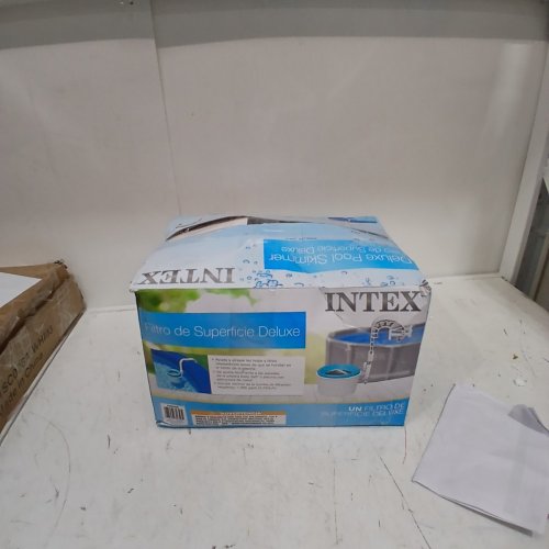 INTEX KRYSTAL CLEAR POOL BASICS ABOVE-GROUND POOL DELUXE WALL-MOUNTED AUTOMATIC SWIMMING POOL SURFACE SKIMMER - BLUE/WHITE (MODEL: 28000E) image 3