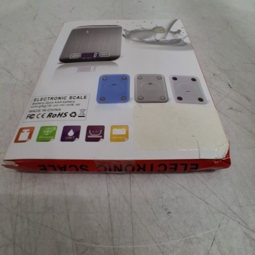 ELECTRONIC KITCHEN SCALE WITH LCD SMART TARE STAINLESS STEEL BODY - 11LB MAX image 4
