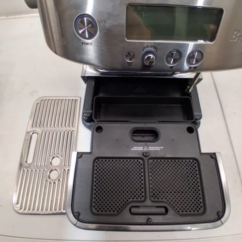 BREVILLE THE BARISTA PRO ESPRESSO MACHINE WITH BUILT-IN GRINDER & MILK FROTHER - BRUSHED STAINLESS STEEL (MODEL: BES878 BSS /B) image 8