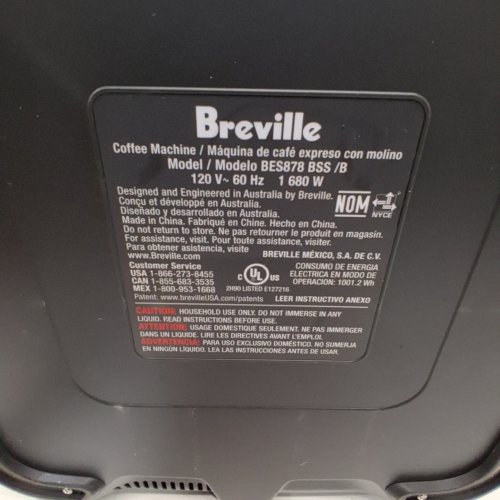 BREVILLE THE BARISTA PRO ESPRESSO MACHINE WITH BUILT-IN GRINDER & MILK FROTHER - BRUSHED STAINLESS STEEL (MODEL: BES878 BSS /B) image 13
