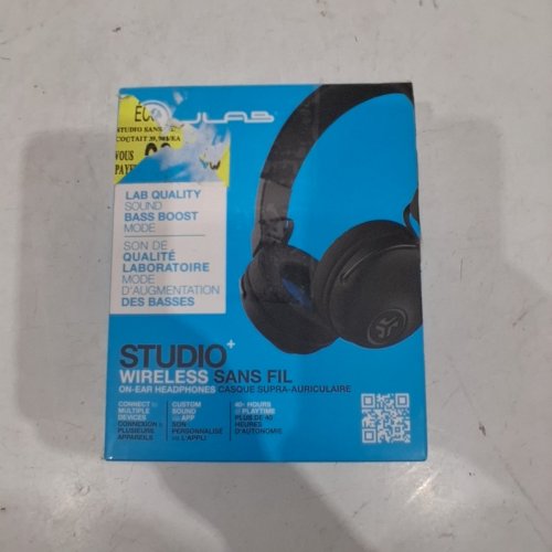 JLAB AUDIO STUDIO WIRELESS BLUETOOTH ON-EAR HEADPHONES - BLACK (MODEL: AFCHBASTUDIORBLK4) image 4