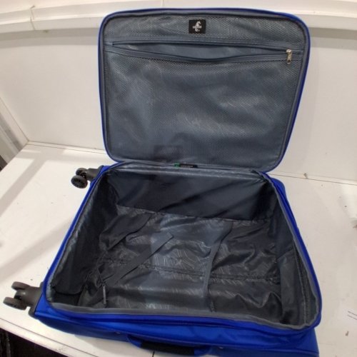 ATLANTIC ARTISAN III EXPANDABLE SUITCASE WITH SPINNER WHEELS AND LOCKABLE ZIPPER PULLER HEADS - 24" - BLUE image 3