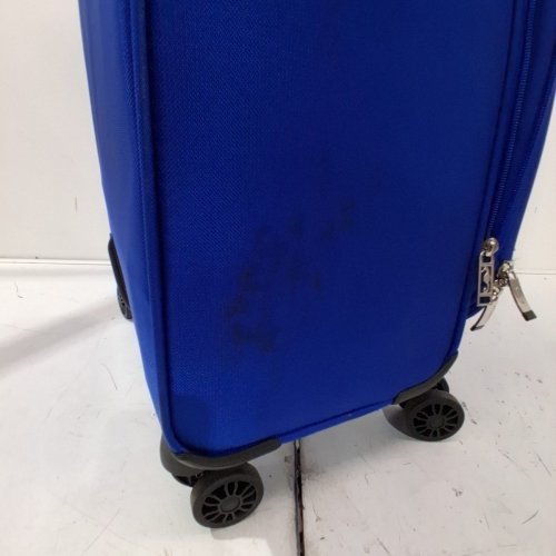 ATLANTIC ARTISAN III EXPANDABLE SUITCASE WITH SPINNER WHEELS AND LOCKABLE ZIPPER PULLER HEADS - 24" - BLUE image 4