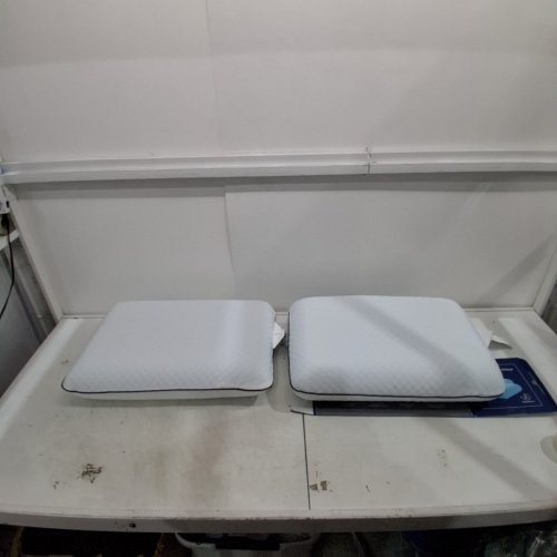 2PK GEL MEMORY FOAM PILLOW - STANDARD - WHITE image 2