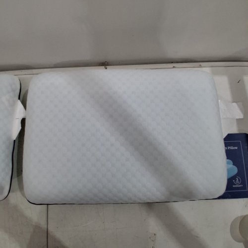 2PK GEL MEMORY FOAM PILLOW - STANDARD - WHITE image 3