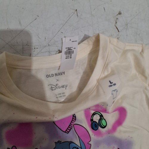 GIRL'S OLD NAVY DINSEY STITCH GRAPHIC T-SHIRT - LARGE - MULTICOLOURED (STYLE : 864583) image 2