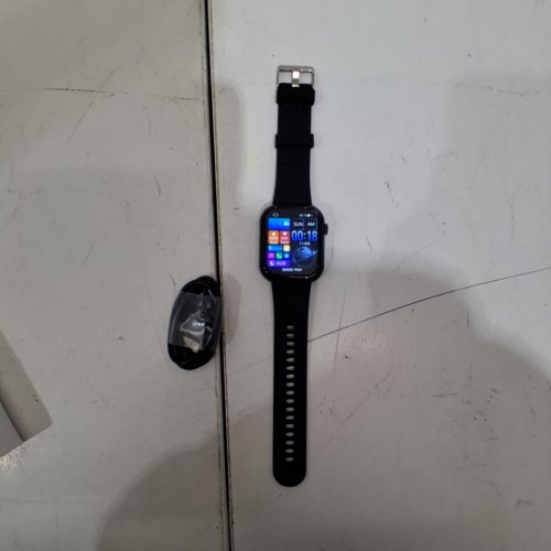 UNISEX DIGITAL SMARTWATCH WITH FITNESS TRACKER - 2" - BLACK image 2