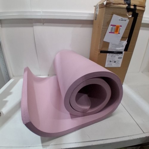 AMAZON BASICS EXTRA THICK EXERCISE YOGA MAT WITH CARRYING STRAP - 72" X 22" X 1"- LIGHT PINK-(MODEL:GYCOYM-PK) image 2