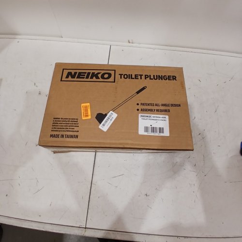 NEIKO TOILET PLUNGER WITH PATENTED ALL-ANGLE DESIGN INDUSTRIAL RUBBER CUP - BLACK image 4