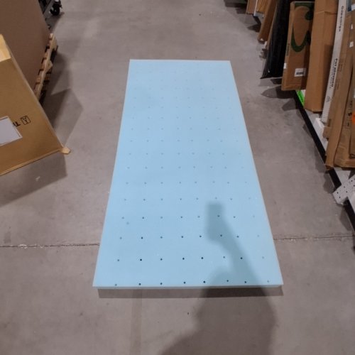 MEMORY FOAM MATTRESS TOPPER - TWIN XL - BLUE image 2