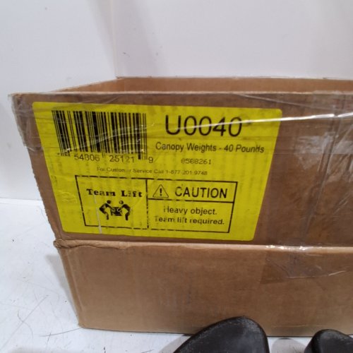 4PK CANOPY WEIGHTS WITH NO-PINCH DESIGN - 40 LBS - BLACK (MODEL:U0040) image 2
