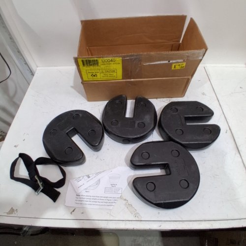 4PK CANOPY WEIGHTS WITH NO-PINCH DESIGN - 40 LBS - BLACK (MODEL:U0040) image 3