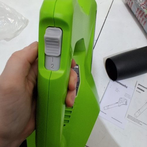 GREENWORKS CORDLESS JET BLOWER - 24 V - GREEN (MODEL: BL24B212) image 2