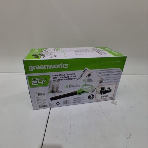 GREENWORKS CORDLESS JET BLOWER - 24 V - GREEN (MODEL: BL24B212) image 6
