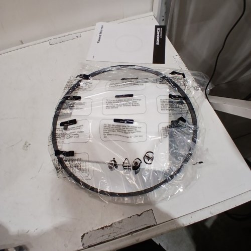 SONGMICS ROUND MIRROR - 16" - INK BLACK (MODEL: ULWM104B01) image 3