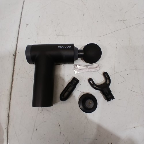 NEVVUE MINI MULTI LEVEL MASSAGE GUN WITH HEAT - 9 SPEEDS - BLACK - (MODEL:V-WMG07) image 3