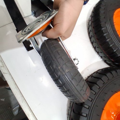 CARBON STEEL TRAILER DOLLY - 1200LB CAP - 2" TRAILER BALL - BLACK/ORANGE (MODEL: QYC1200-B) image 3