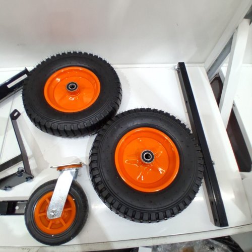 CARBON STEEL TRAILER DOLLY - 1200LB CAP - 2" TRAILER BALL - BLACK/ORANGE (MODEL: QYC1200-B) image 4