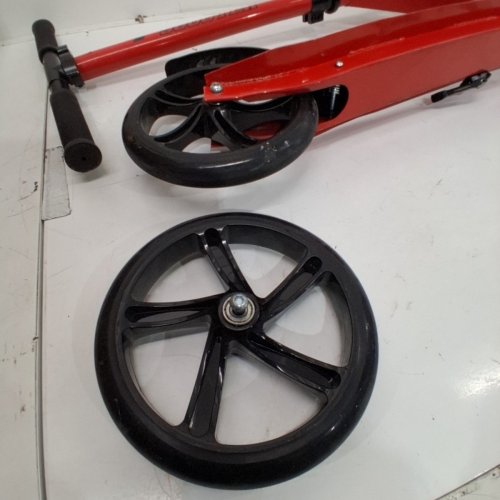 FOLDABLE KICK SCOOTER ANTI SLIP DECK - UP TO 220 LBS - RED/BLACK (MODEL: S200D) image 4