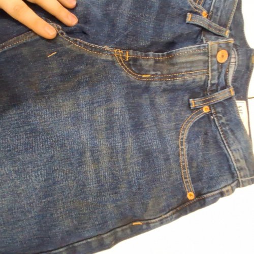 WOMENS GAP LOW RISE BARREL JEANS - REGULAR 25/0 - DARK WASH/DENIM (STYLE: 828742) image 3
