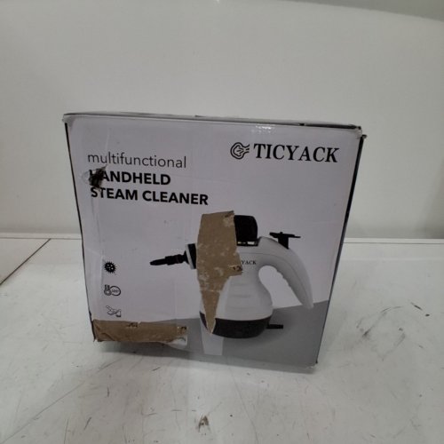 TICYACK HANDHELD STEAM CLEANER WITH ACCESSORIES & SAFETY LOCK - WHITE (MODEL: EM-331) image 5
