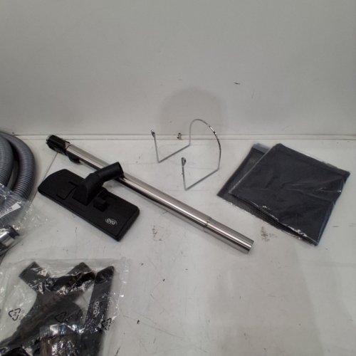OVO CENTRAL VACUUM ATTACHMENT KIT WITH 40FT LOW-VOLTAGE HOSE - ON/OFF SWITCH AT THE HANDLE - GREY - (MODEL: ACCHO-40LV-BK) image 4
