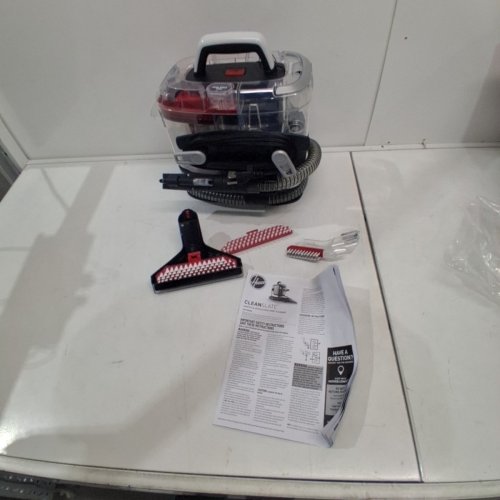 HOOVER CLEANSLATE PORTABLE CARPET & UPHOLSTERY SPOT CLEANER AND STAIN REMOVER - 40OZ DUAL TANKS - RED/GREY (MODEL: FH14000V) image 3