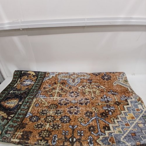 BOHO MACHINE WASHABLE LOW PILE AREA RUG - 8FT X 10FT - SIENNA / BROWN / OLIVE (MODEL: FC350-TR-02) image 2