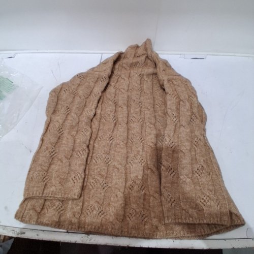 WOMEN'S CITY CHIC PLUS SIZE IRIS CABLE SWEATER TURTLENECK - SIZE 12 - BROWN (STYLE: 226867SAND) image 2