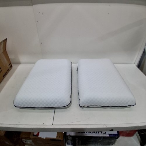 2pk GEL MEMORY FOAM PILLOW - STANDARD - WHITE image 2