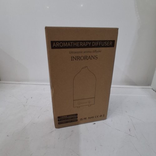 INRORNAS ART GLASS ULTRASONIC ESSENTIAL OIL DIFFUSER - 160ML - BROWN image 3