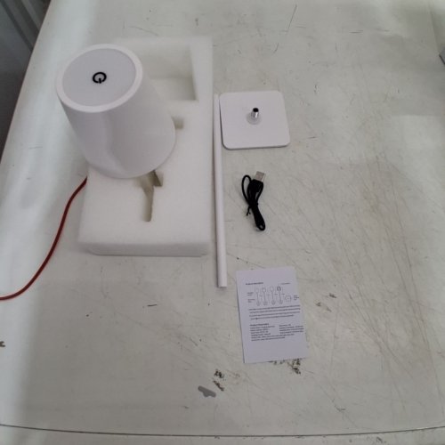 RECHARGEABLE LED MINIMALIST TABLE LIGHT WITH TOUCH LIGHT - 13" - WHITE image 4