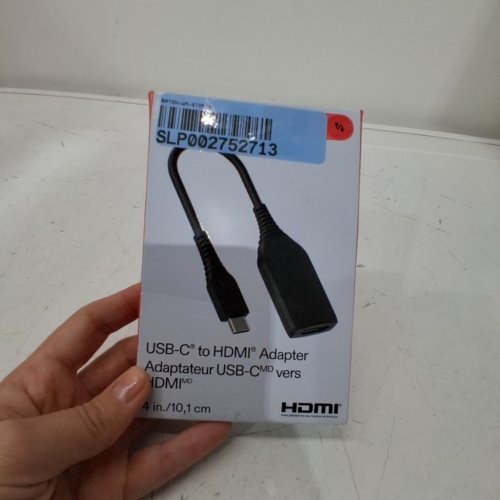ONN USB-C TO HDMI ADAPTER - 4" - 4K HDMI - BLACK (MODEL: 100162714) image 3