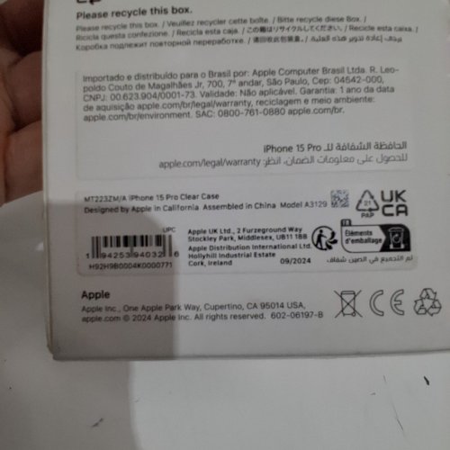 APPLE PROTECTIVE CASE WITH MAGSAFE FOR IPHONE 15 PRO - CLEAR (MODEL: A3129) image 4