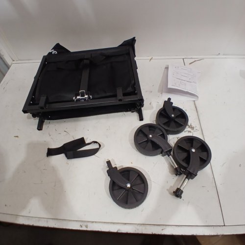 INBRAVE COLLAPSIBLE WAGON CART - 380LBS CAPACITY - BLACK (MODEL: 02YMX5) image 2