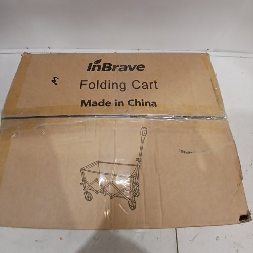 INBRAVE COLLAPSIBLE WAGON CART - 380LBS CAPACITY - BLACK (MODEL: 02YMX5) image 3