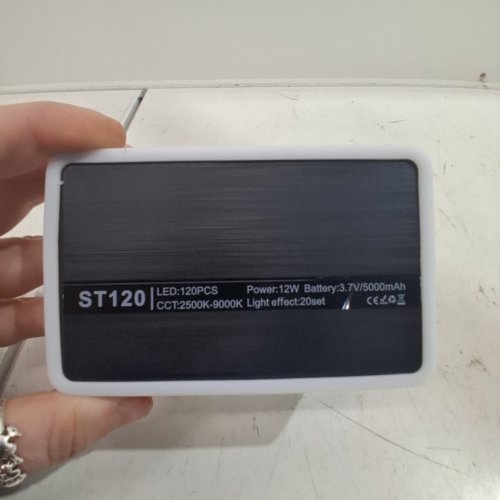 MEIXITOY PHONE LIGHT, SELFIE LIGHT RECHARGEABLE CLIP VIDEO LIGHT, ADJUSTED 3 LIGHT MODES - 120 LED, 5000MAH - BLACK (MODEL: ST120) image 3