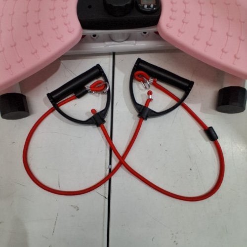 RENRUI WAIST TWISTING TRAINER EXERCISE MACHINE, 330LB CAPACITY - SMART LED MONITOR - PINK, WHITE image 3